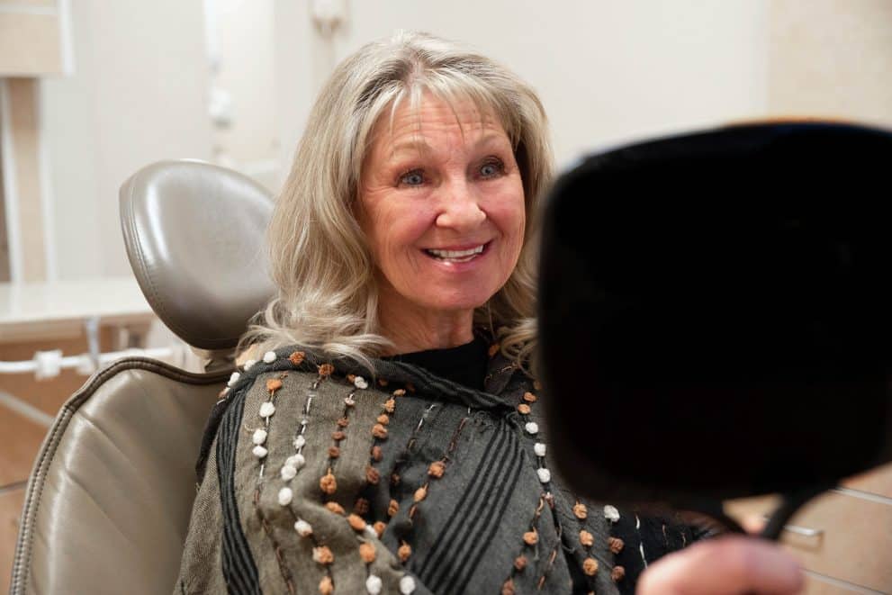 a patient receiving restorative dentistry